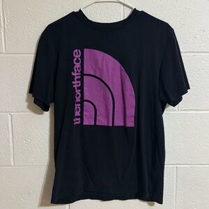 The North Face Black T-Shirt with Purple Graphic